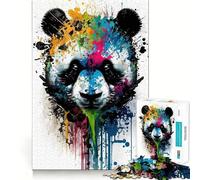 Puzzle Panda II pour Adolescents, 1000 pièces, pour stimuler la mémoire, Jeu d'intérieur, Image à Assembler, Cadeau de Noël (50x75cm)