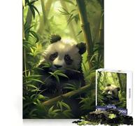Puzzle Panda Joueur 1000 Pièces pour Adultes Jeu de Réflexion Intelligente Découpe Précise et Amusante Décoration Artistique (38x52cm)