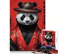 Puzzle Panda Kimono pour Adolescents 1000 pièces, Jeu de logique Fine, Doux et Relaxant, Bords Nets, Cadeau de qualité supérieure (50x75cm)