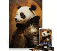 Puzzle Panda Knight pour Adolescents, 1000 pièces, Jouet d'entraînement cérébral, Art apaisant et Amusant à Assembler, Objet de Collection (38x26cm)