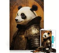 Puzzle Panda Knight pour Adolescents, 1000 pièces, Jouet d'entraînement cérébral, Art apaisant et Amusant à Assembler, Objet de Collection (38x26cm)