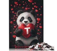 Puzzle Panda Mignon 1000 pièces pour Adolescents Adultes, Cadeaux de Noël 1000 pièces (75 x 50 cm)