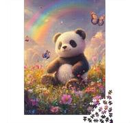 Puzzle Panda Mignon 1000 pièces pour Adultes, Jouet éducatif, décoration familiale (38 x 26 cm)