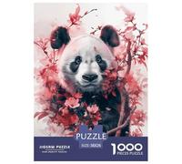 Puzzle Panda Mignon Classiques Jouets Défi Gifts for Family Animal Adulte 1000 Pièces Décoration Murale Adultes Et Enfants 38x26cm/1000pcs