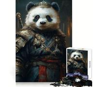 Puzzle Panda Monarch of The Wild 1000 pièces pour Adolescents Stimule la mémoire, Anti-Stress, Bords Nets, décoration Murale (38x26cm)