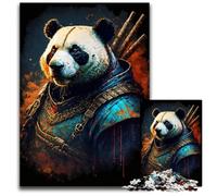Puzzle Panda Néon Art 1000 Pièces pour Adultes, Puzzles Interactifs, Jeu Familial, Décoration Maison DIY, Cadeau Défi Cérébral 26x38cm/10,23x14,96 Pouces