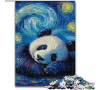 Puzzle Panda Night Sky 1000 pièces pour Adultes et Adolescents, Interaction Parent-Enfant intéressante pour réduire Le Stress (26x38cm)