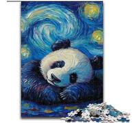 Puzzle Panda Night Sky 1000 pièces pour Adultes, pour Un Anniversaire, Une fête ou Une décoration Murale (14 Ans et Plus) (50x75cm)