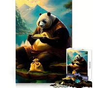 Puzzle Panda Noodle Munch pour Adultes, 1000 pièces, Jeu d'entraînement cérébral, détente et Divertissement, pour Les fêtes (38x52cm)