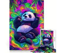 Puzzle Panda Paysage de Rêve Coloré pour Adolescents 1000 Pièces Jeu Intelligent à Partager en Famille Motif à Assembler Choix du Père Noël (38x52cm)