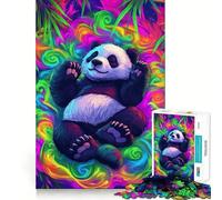Puzzle Panda Paysage de Rêve Coloré pour Adolescents 1000 Pièces Jeu Intelligent à Partager en Famille Motif à Assembler Choix du Père Noël (38x52cm)