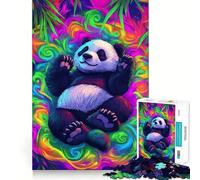 Puzzle Panda Paysage de Rêve Coloré pour Adultes 1000 Pièces Jeu de Logique Fine, Détente et Loisirs, Bords Nets, Pièce d'art (50x75cm)