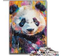 Puzzle Panda Peinture à l'huile 2000 pièces pour Adolescents, Jeu Stimulant et interactif Parent-Enfant (70x100cm)