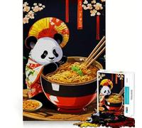 Puzzle Panda Ramen Japon 1000 pièces pour Adultes, Jeu de logique, détente et Amusement, Design, Cadeau de Noël (38x52cm)