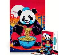 Puzzle Panda Ramen Japon pour Adolescents, 1000 pièces, Casse-tête, Jouet Anti-Stress, découpe Premium, Cadeau Exceptionnel (38x26cm)