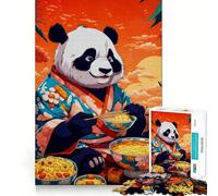 Puzzle Panda Ramen Japon pour Adultes, 1000 pièces, Jouet d'exercice Mental, détente, Design, Assemblage, Cadeau Exquis (38x26cm)
