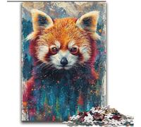 Puzzle Panda Roux psychédélique 2000 pièces pour Adolescents, Jouets éducatifs et Jeux familiaux, idéal pour la décoration de Bureau (70x100cm)