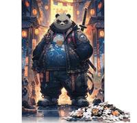 Puzzle Panda Samurai dans Une Ville néon, 500 pièces, pour Adultes | Puzzles | Puzzle de 500 pièces, Jeux éducatifs, décoration intérieure, 52 x 38 cm