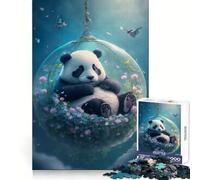 Puzzle Panda Sieste Adulte 1000 Pièces Jeu d'exercice Mental Soulagement des tensions Design à Assembler Joli Cadeau (50x75cm)