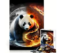 Puzzle Panda Yin et Yang pour Adultes, 1000 pièces, renforce la mémoire, se détend et s'amuse, qualité supérieure, pour Les fêtes (50x75cm)