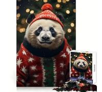 Puzzle Pandas Cozy Christmas pour Adolescents, 1000 pièces, Jouet d'entraînement cérébral, Art apaisant et Amusant à Assembler, Objet de Collection (38x26cm)