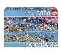 Educa - Puzzle de 3000 pièces pour Adultes au Format panoramique | Vie Panorama. Comprend Un Service de pièce Perdue. Dimensions : 144 x 68 cm. À partir de 14 Ans (20265)