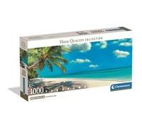 Clementoni – Puzzle 1000 pièces Panorama Swinging by The Ocean HQC Compact – Fabriqué en Italie