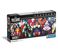 Clementoni Puzzle Compact 1000 pièces Panorama - Disney Villains