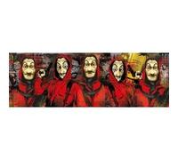 Puzzle panorama la casa de papel 1000 pieces - collection serie tele science fiction espagne - pour netflix - voleurs G