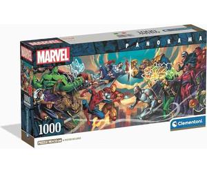 Puzzle Panorama Marvel Heroes vs Villains 1000 Pièces 98x33 cm Dès 14 Ans | Affrontement épique des super-héros et de leurs pires ennemis en format long | fabrication italienne | idée cadeau fan