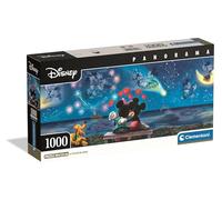 Clementoni Puzzle pour adultes Panorama Mickey & Minnie 1000 pièces Compact Box Fabriqué en Italie