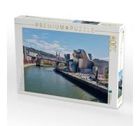 Puzzle · Panorama mit Guggenheimim Mus | Modernes Stadtpanorama Bilbao · 1000 pièces · Format assemblé 64 × 48 cm · CALVENDO Puzzle