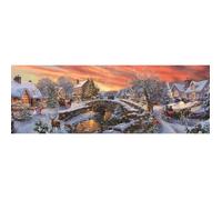 Clementoni Puzzle Panorama 1000 pièces Compact Noël « Over the Bridge »