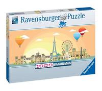 Puzzle panoramique 1000 pièces - Ravensburger - Une journée à Paris - Voyage et cartes - Coloris Unique