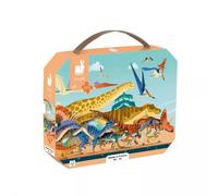 Puzzle 100 pièces Janod Panoramique Dino Multicolore E
