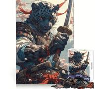 Puzzle Panther Samurai Blossom 1000 pièces pour Adultes pour améliorer sa mémoire et se détendre Décoration Murale aux Contours Nets (38x26cm)