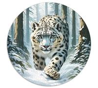Puzzle Panthère des neiges de la Jungle pour Adultes,1000pcs (67.5x67.5cm),Jeu Éducatif,décoration De La Maison,Faune