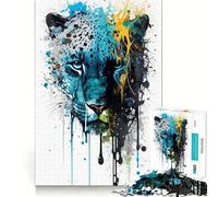 Puzzle Panthère pour Adultes, 1000 pièces, renforce la mémoire, se détend et s'amuse, qualité supérieure, pour Les fêtes (50x75cm)
