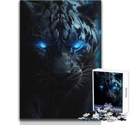 Puzzle Panthère Prismatique pour Adultes, 1000 Pièces, Activité Ludique et Interactive, Cadeau Souvenir et Touchant, Dimensions 38x26cm