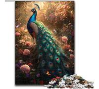 Puzzle Paon 1000 pièces pour Adolescents, Jouets éducatifs et éducatifs, Jeux familiaux, idéal pour la décoration de Bureau (Taille 50x75cm)