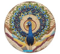 Puzzle Paon 1000 Pièces pour Adultes Enfants Jeu ÉduChatif Puzzle Paon Assemblé en Grains Cadeau Home Decor 1000pcs (67.5x67.5cm)