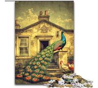 Puzzle Paon 1000 pièces pour Adultes et Adolescents, Jeu Stimulant et Jeu Familial, Collection d'artistes, Beaux-Arts à partir de 14 Ans 26x38cm