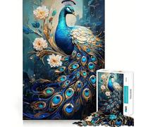 Puzzle Paon Mythique pour Adultes 1000 Pièces Jeu de Détente et d'Éveil Design Design Assemblage (50x75cm)