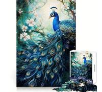 Puzzle Paon Mythique pour Adultes, 1000 Pièces, Jeu de Réflexion, Soulagement des Tensions, Design à Assembler, Joli Cadeau (38x26cm)