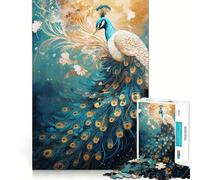 Puzzle Paon Mythique pour Adultes 1000 Pièces Jeu Intellectuel et Apaisant Décoration Murale de Qualité (38x52cm)