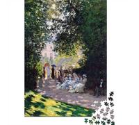 Puzzle Papier 1000 Pièces avec Claude Monet Parc Monceau, 70x50cm/1000pcs