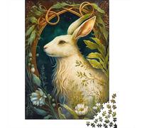 Puzzle Papier 1000 Pièces avec The Rabbit, 70x50cm/1000pcs | Pour une longue soirée puzzle après le travail : Puzzle 1000 pièces adulte ; pour une activité tranquille chez soi.