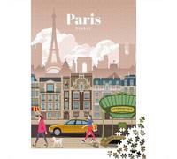 Puzzle Papier 1000 Pièces avec Travel to Paris, 70x50cm/1000pcs | Pour les jours libres de décembre : ce puzzle adulte 1000 pièces convient aux journées calmes autour du Nouvel An.