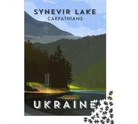 Puzzle Papier 1000 Pièces avec Ukraine, 52x38cm/1000pcs | Pour les jours libres de décembre : Puzzle adulte 1000 pièces ; pour Noël, les w nds d'hiver et le Nouvel An.