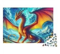 Puzzle Papier 1000 Pièces Dragon Fantastique Adultes, Jeu Éducatif, Décoration Murale, Interaction Sociale 52x38cm/1000pcs
